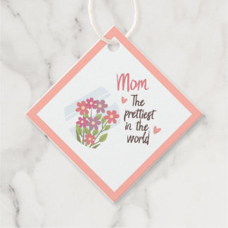 Étiquettes Cadeau La mejor etiqueta de regalo de mamá - Día de la ma