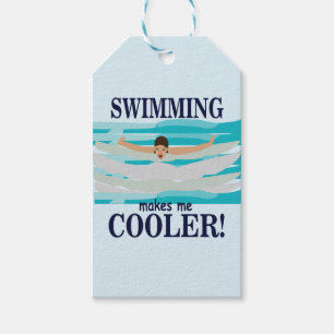 Étiquettes-cadeau La natation Me Fait Glacière La nage