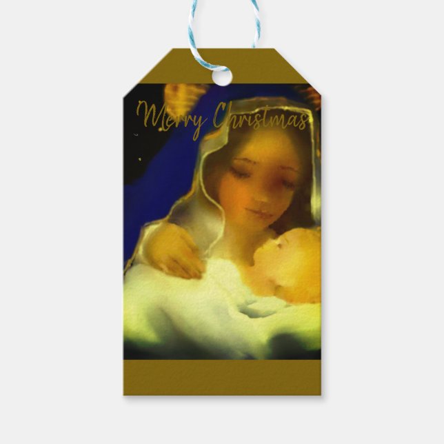 Étiquettes-cadeau La Nativité Du Christ (Devant)