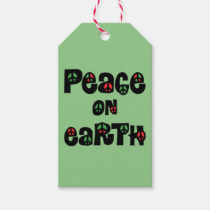Étiquettes-cadeau La Paix sur Terre Noël