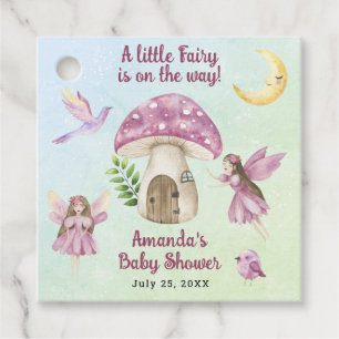 Étiquettes Cadeau La petite fée est en route Baby shower
