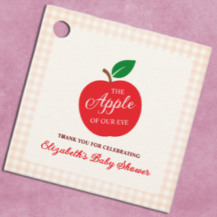 Étiquettes Cadeau La Pomme De Notre Baby shower Oeil