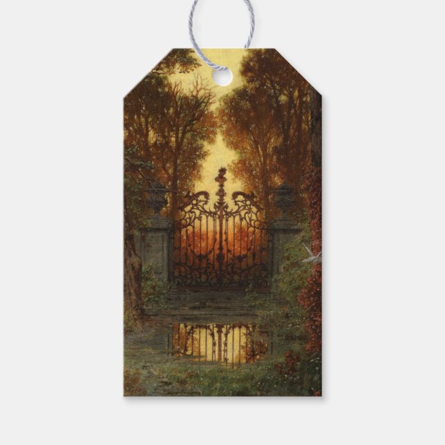 Étiquettes-cadeau La porte du château (par Ferdinand Knab) (Devant)