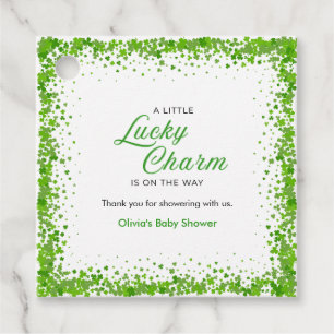 Étiquettes Cadeau La Saint-Patrick Un Petit Charme Chanceux Baby Sho
