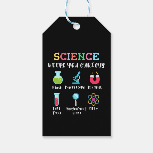 Étiquettes-cadeau La science vous garde curieux (Devant)