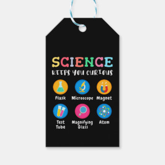 Étiquettes-cadeau La science vous garde curieux