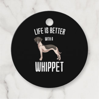 Étiquettes Cadeau La Vie Est Meilleure Avec Un Whippet