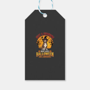 Étiquettes-cadeau Labrador Halloween Grand-mère Conception de chien_