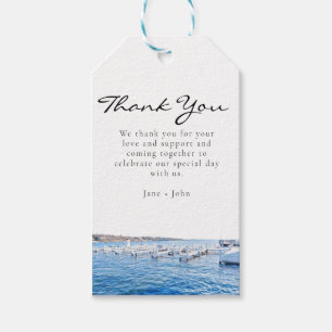 Étiquettes-cadeau Lac Genève Wisconsin Merci personnalisé