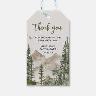 Étiquettes-cadeau Laisser l'aventure commencer Mountain Favor Tags