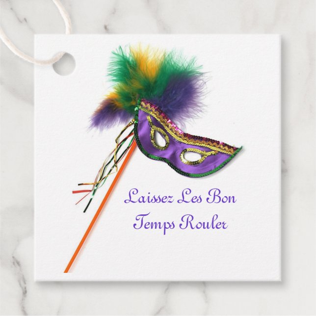 Étiquettes Cadeau Laissez Les Bon Temps Rouler ! (Devant)