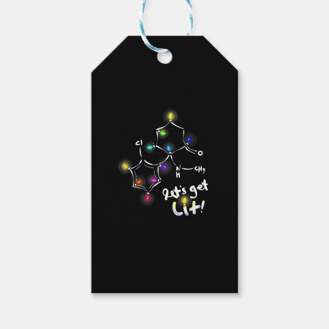Étiquettes-cadeau Laissons la kétamine de Noël (Devant)