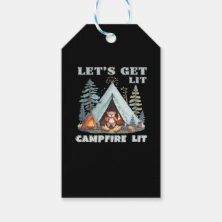 Étiquettes-cadeau Laissons-nous ! Feu De Campement. Vibe Camping Cla