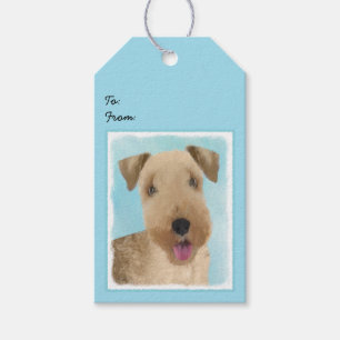 Étiquettes-cadeau Lakeland Terrier Peinture - Cute Original Chien Ar