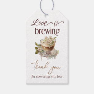 Étiquettes-cadeau L'amour bohème se prépare : Brunch de baby shower 