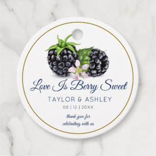 Étiquettes Cadeau L'amour, c'est du fruit doux de Blackberry MARIA