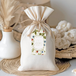 Étiquettes-cadeau L'amour dans la Fête des mariées en fleur