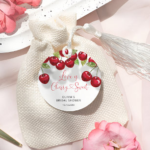Étiquettes Cadeau L'amour est Cherry Sweet Remerciements pour la Bab