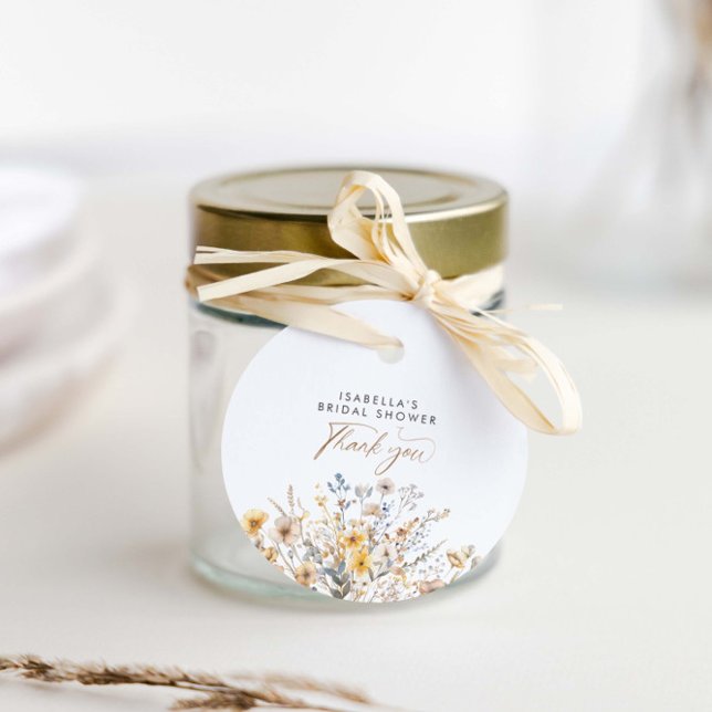 Étiquettes Cadeau L'amour est en fleurs Baby Shower de mariage champ (Créateur téléchargé)