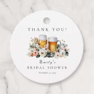 Étiquettes Cadeau L'amour est en train de brasser la bière Shower de