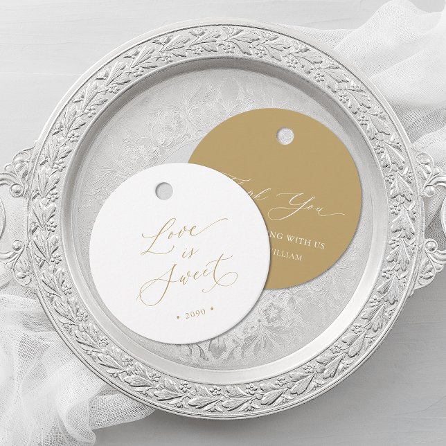 Étiquettes Cadeau L'amour est Mariage (Créateur téléchargé)