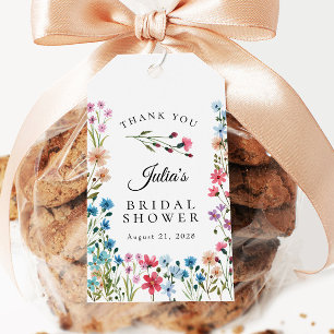 Étiquettes-cadeau L'amour fleur sauvage est en Fleur Fête des mariée