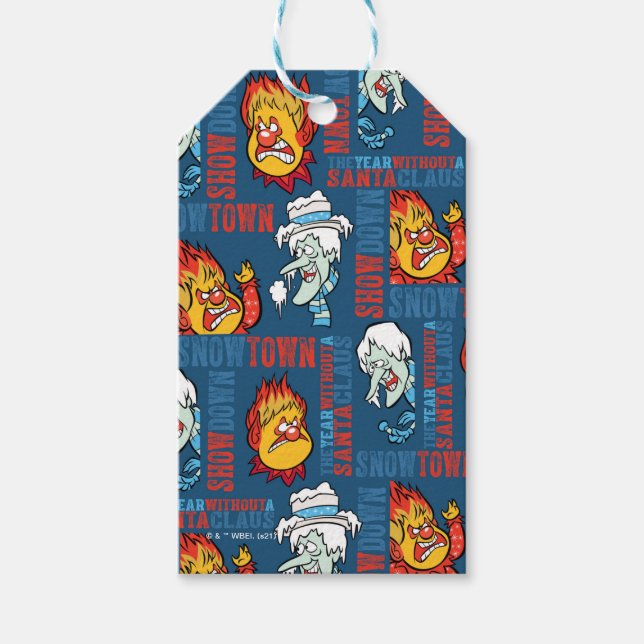 Étiquettes-cadeau L'ANNÉE SANS Snowtown Showdown SANTA CLAUS™ (Devant)