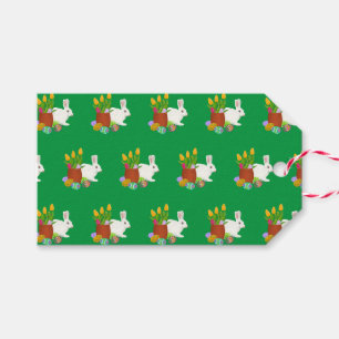 Étiquettes-cadeau Lapin Blanc Joyeux Pâques