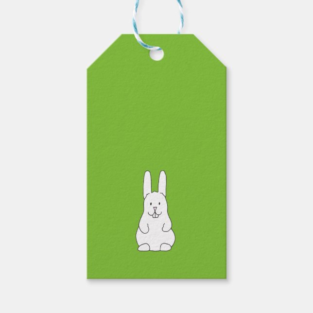 Étiquettes-cadeau Lapin de Pâques (Devant)