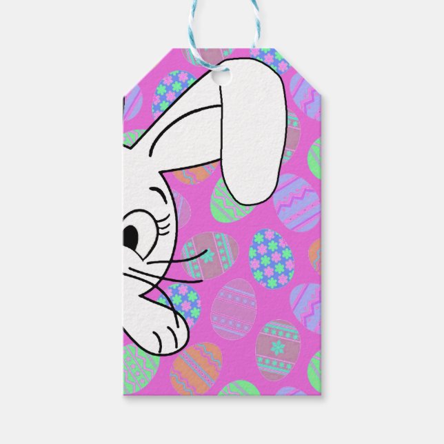 Étiquettes-cadeau Lapin de Pâques (Devant)
