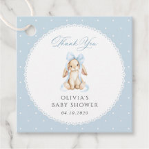 Lapin Mignon, Nœud Bleu, Points Bleus, Baby Shower