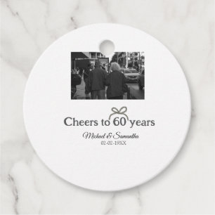 Étiquettes Cadeau L'arc d'or applaudit à 60 ans de mariage