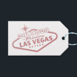 Étiquettes-cadeau Las Vegas Mariage Merci Rose Gold Rose Faveur<br><div class="desc">Affiche de bienvenue en or rose rose Las Vegas sur une étiquette de faveur élégante parfaite pour les kits de bienvenue et les cadeaux de douche des clients de l'hôtel. Cliquez sur CUSTOMISER DAVANTAGE pour modifier la couleur,  les polices et la conception de l'arrière - plan et du texte.</div>