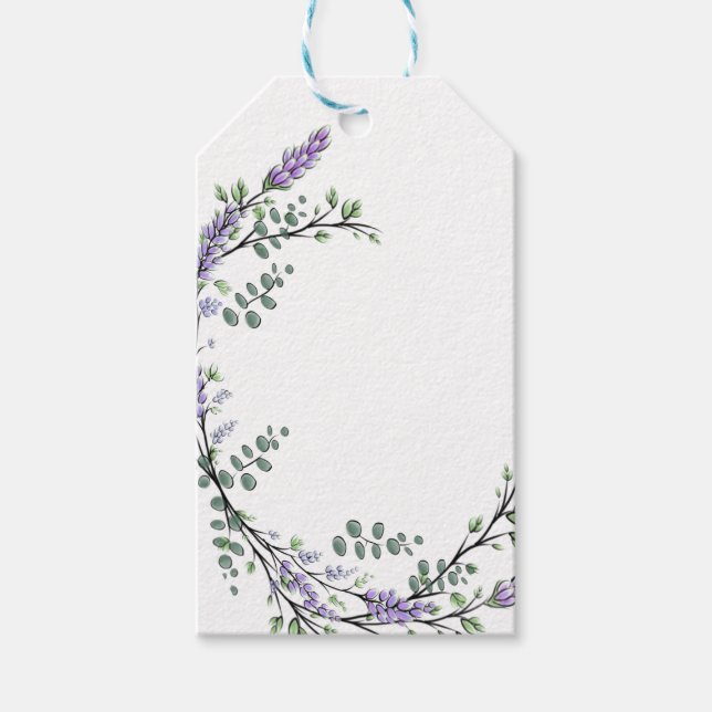 Étiquettes-cadeau Lavande et Eucalyptus (Devant)