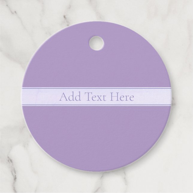 Étiquettes Cadeau Lavande Lumière Personnalisable Purple (Devant)