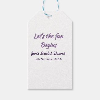Étiquettes-cadeau l'aventure commence enterrement de vie de jeune fi