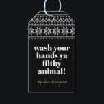 Étiquettes-cadeau Lavez-vous les mains 2020 Funny Humour Sweater Sti<br><div class="desc">Peut être customisé pour répondre à vos besoins. © Gorjo Designs. Fait pour vous via la plateforme Zazzle. // Besoin d'aide pour customiser votre design ? Vous avez d'autres idées ? N'hésitez pas à me contacter (Zoe) directement via le bouton de contact ci-dessous.</div>