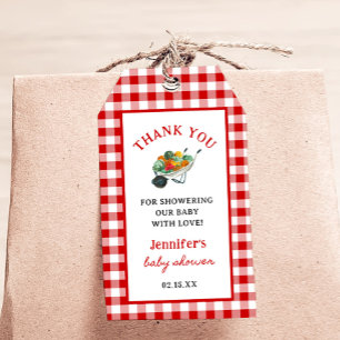 Étiquettes-cadeau Le Baby shower des fermiers cultivés localement
