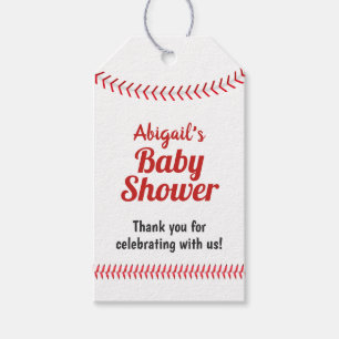 Étiquettes-cadeau Le base-ball folâtre la faveur de baby shower de