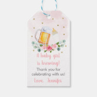 Le bébé brasse le Baby shower Floral d'or rose