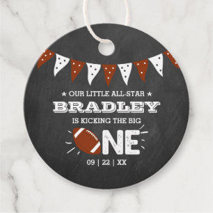 Étiquettes Cadeau Le Big One Football 1er anniversaire