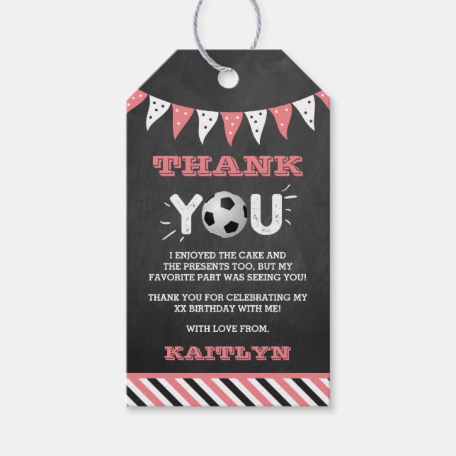 Étiquettes-cadeau Le Big One | Football 1er anniversaire (Devant)