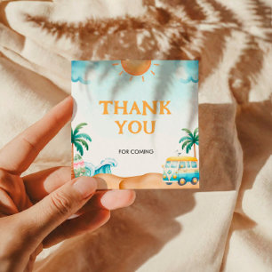 Étiquettes Cadeau Le Big One, Surf anniversaire