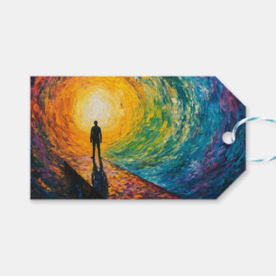Étiquettes-cadeau Le bord de la dimension