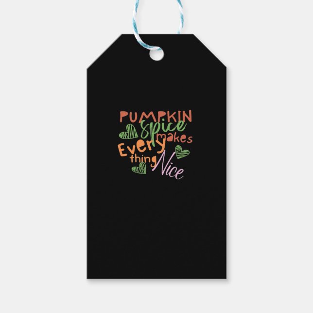 Étiquettes-cadeau Le citrouille Spice Rend Tout Beau Essentiel (Devant)