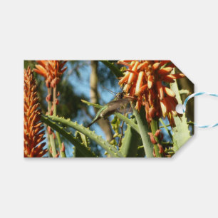 Étiquettes-cadeau Le colibri de Chine noire en vol