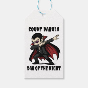 Étiquettes-cadeau Le comte Dabula dabs pendant la nuit