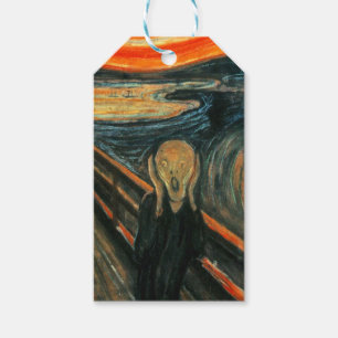 Étiquettes-cadeau Le cri Edvard Munch Art Expressionniste Moderne