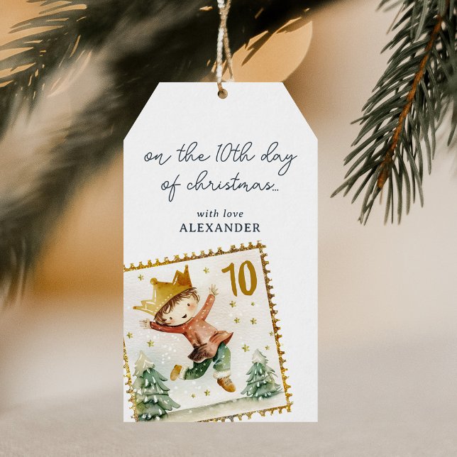 Étiquettes-cadeau Le dixième jour de Noël (Créateur téléchargé)