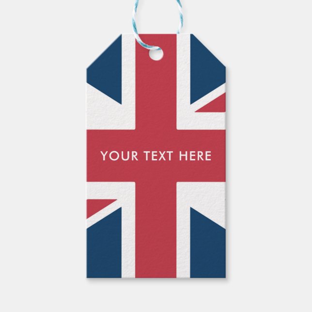 Étiquettes-cadeau Le drapeau britannique Union Jack (Devant)